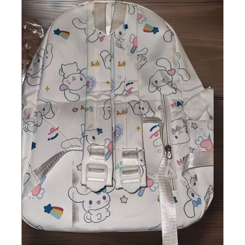 Colorful Cinnamoroll Cute‎ White Backpack Bag - New